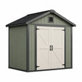 Abri de jardin en bois composite vert et gris 240x180x230 cm