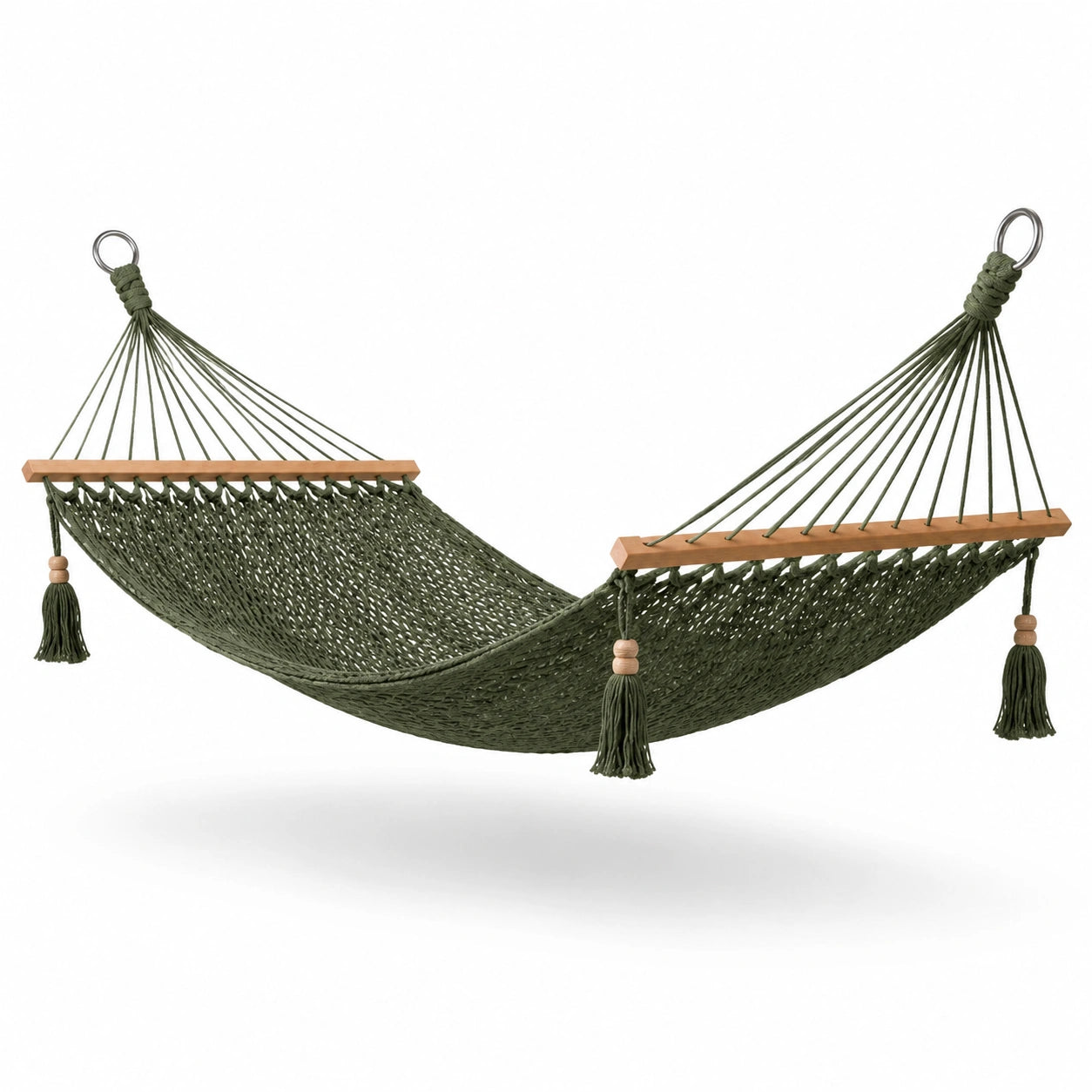 Hamac en Polypropylène avec Barres en Bois